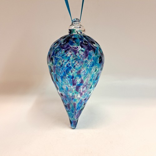 Click to view detail for DB-887 Ornament - Optic Jewel Tone Tear Drop 3x3 $37